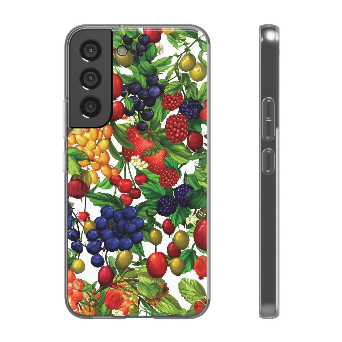 Cute Flexi Phone Cases, For Samsung Galaxy and Iphone, Summer Mixed Fruit, Galaxy S23 Phone Case, Samsung S22 Case, Samsung S21, Iphone 15, Iphone 14, Iphone 13