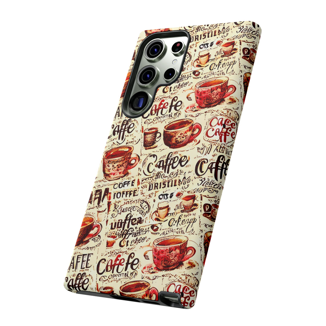 Cute Samsung Phone Case | Aesthetic Samsung Phone Case | Galaxy S23, S22, S21, S20 | Paris Coffee Cup, Protective Phone Case - Studio40ParkLane