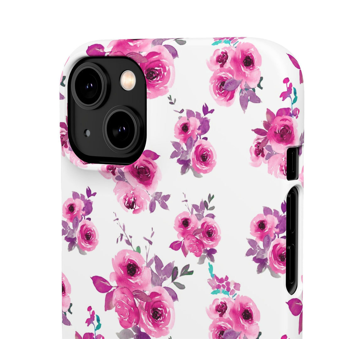 Sleek Snap Flowers Gift for Her Cute Phone Case for iPhone 16 15 14 13 12 11 X Xs Max Xr Pro Plus Samsung Galaxy S24 S23 S22 S21 S20 Ultra