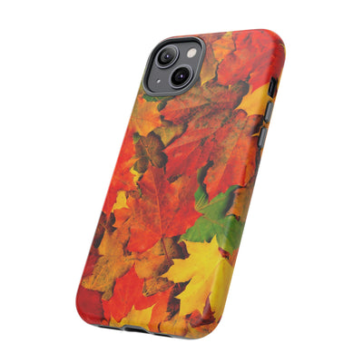 Fall Leaves Impact Resistant, Cute Phone Cases for Samsung S24, S23, S22, S21, IPhone 15 pro Iphone 14 pro Iphone 13 IPhone 12 Iphone 11