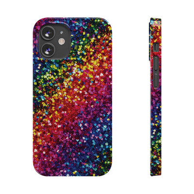 Slim Non-Glitter Muted Color Faux Play on Glitter Effect Gift for Her Cute Phone Cases for Iphone 16 Pro Max | iPhone 15 Case | iPhone 15 Pro Max Case, Iphone 14, Iphone 14 Pro Max, Iphone 13 12 11 8 7