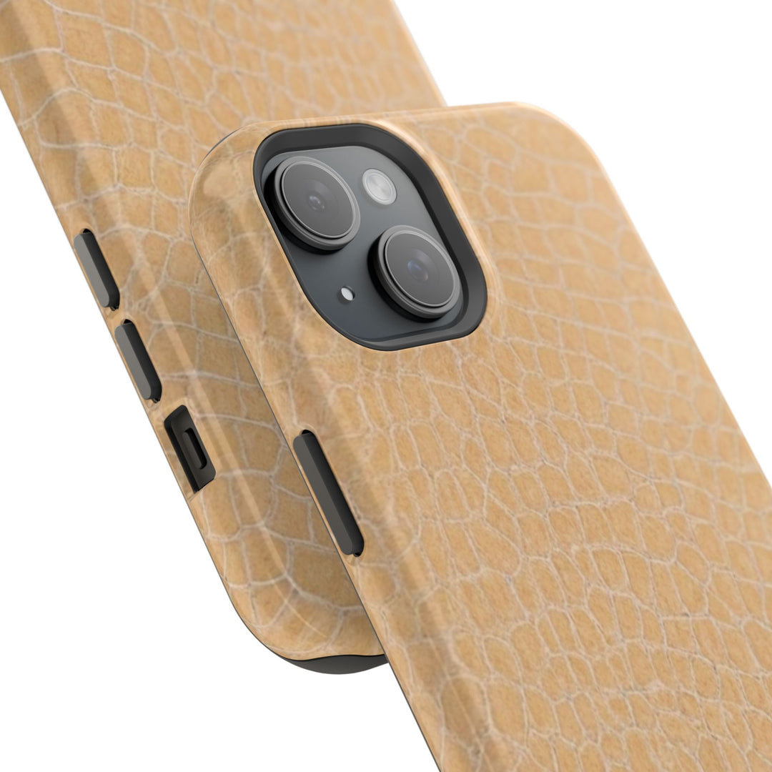 Non Leather Beige Color Pattern Magsafe Cute Phone Case for Iphone Gift for Her, | iPhone 15 Case | iPhone 15 Pro Max Case, Iphone 14, Iphone 14 Pro Max, Iphone 13, Iphone 16 - Studio40ParkLane