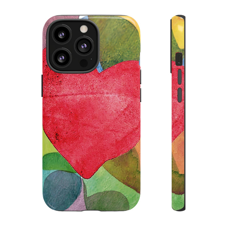 Cute IPhone Case | iPhone 15 Case | iPhone 15 Pro Max Case, Iphone 14 Case, Iphone 14 Pro Max Case IPhone Case for Art Lovers, Red Heart - Studio40ParkLane