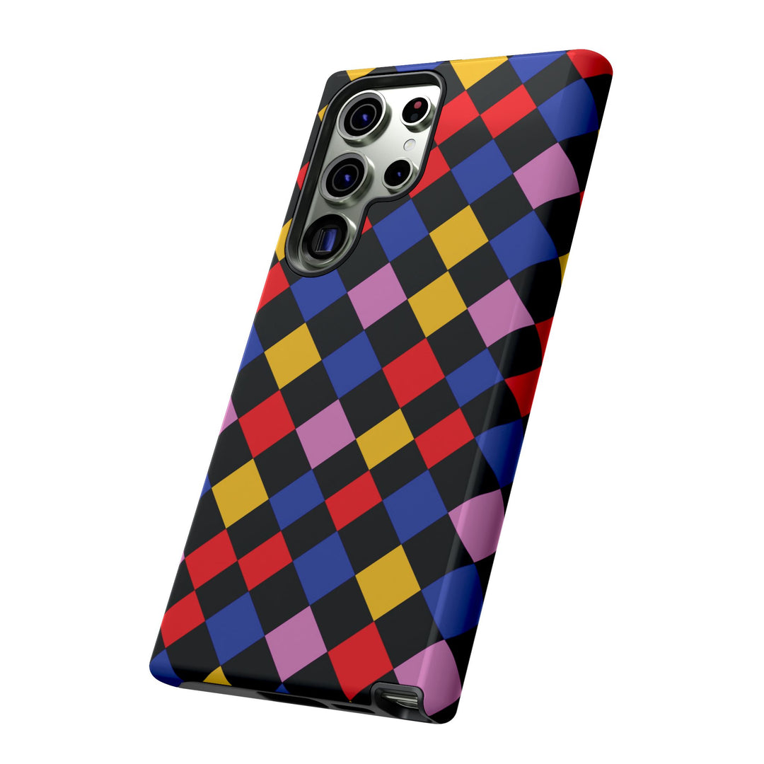 Aesthetic Tough Colorful Checkerboard Phone Case Premium - For iPhone 17 Pro Max iPhone 16 Pro iPhone 15 Iphone 14 Plus 13 Pro 12 11 10 XR - Studio40ParkLane