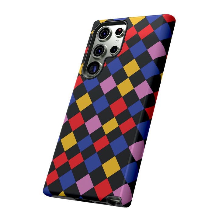Aesthetic Tough Colorful Checkerboard Phone Case Premium - For iPhone 17 Pro Max iPhone 16 Pro iPhone 15 Iphone 14 Plus 13 Pro 12 11 10 XR - Studio40ParkLane