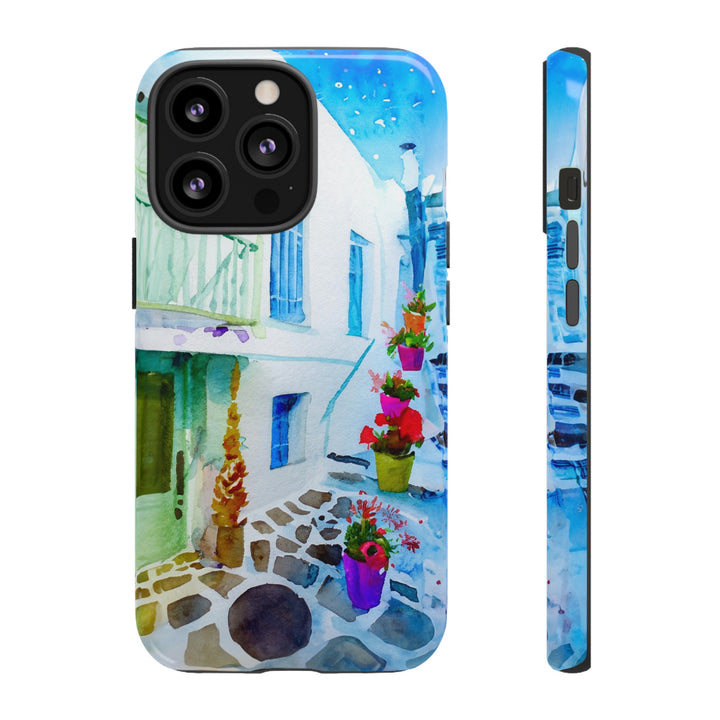 Impact Resistant, Greece House, Cute Phone Cases for Samsung S24, S23, S22, S21, IPhone 15 pro Iphone 14 pro Iphone 13 IPhone 12 Iphone 11 - Studio40ParkLane