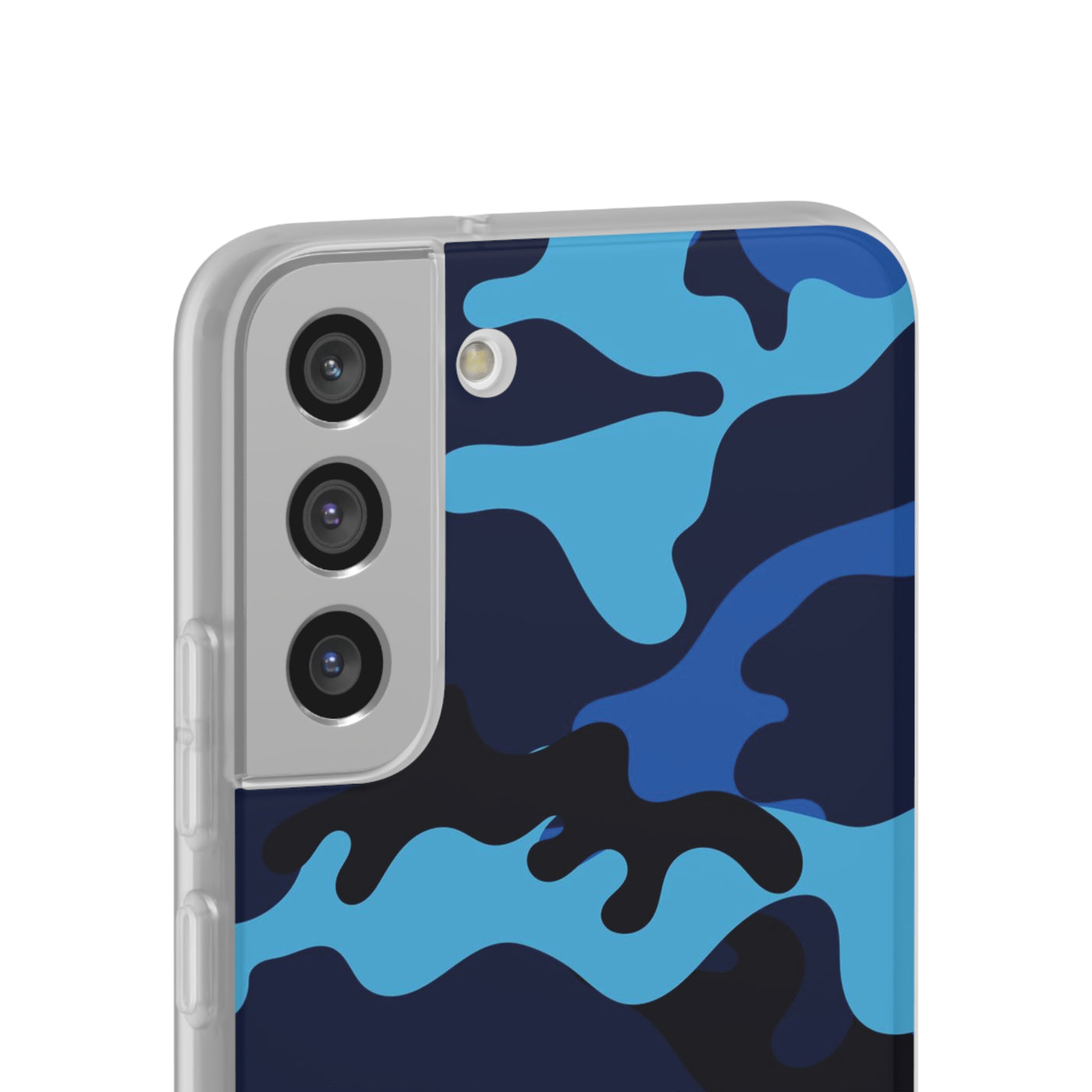 Cute Flexi Samsung Phone Cases, Blue Camouflage Galaxy S23 Phone Case, Samsung S22 Case, Samsung S21 Case, S20 Plus