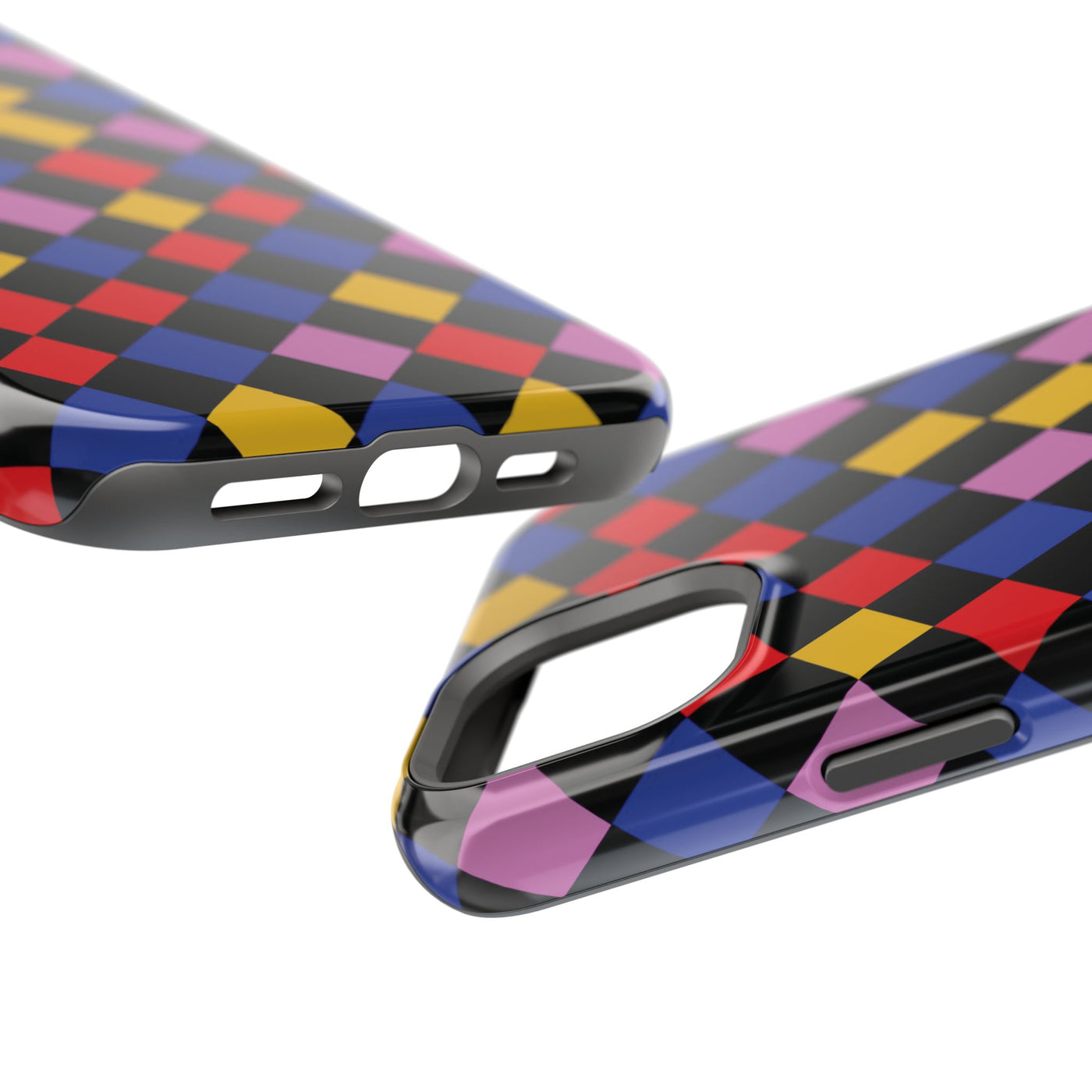 Aesthetic Colorful Checkerboard Tough Magsafe Phone Case - For iPhone 17 Pro Max iPhone 16 Pro iPhone 15 Iphone 14 Plus 13 Pro 12 11 Gift - Studio40ParkLane