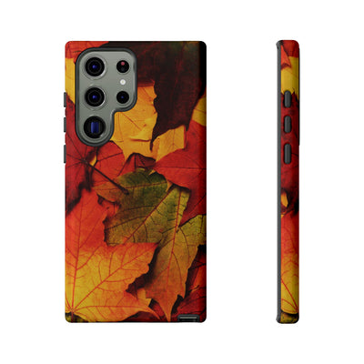 Autumn Fall Leaves Gift Cute Phone Case for, Samsung Galaxy S24, S23, S22, S21, IPhone 16 Case | Iphone 15, Iphone 14, IPhone 13 Case Mom Dad Gift