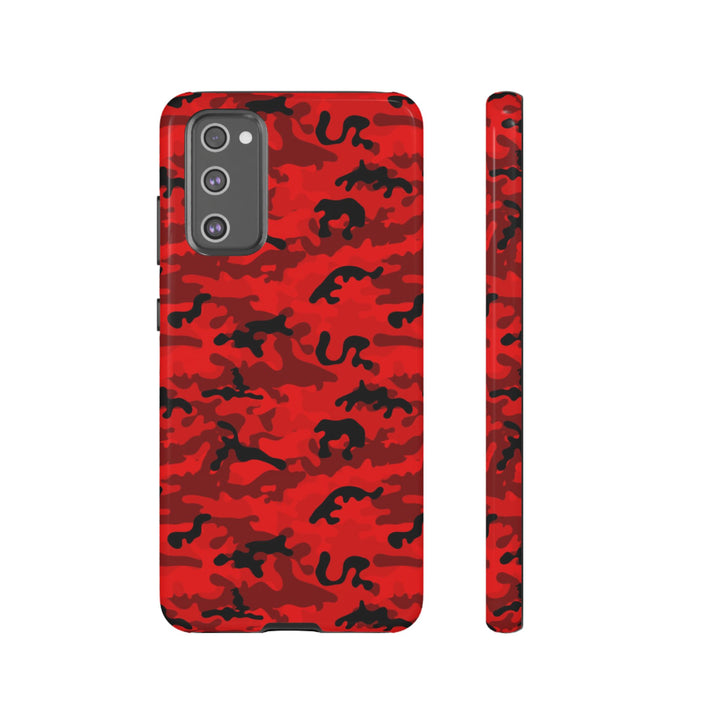 Impact Resistant, Red Camo Camouflage, Cute Phone Cases for Samsung S24, S23, S22, S21, IPhone 15 pro Iphone 14 pro Iphone 13 IPhone 12 Iphone 11 - Studio40ParkLane