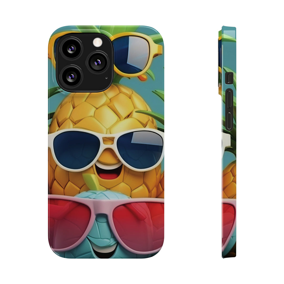 Slim Cute Phone Cases for Iphone - | iPhone 15 Case | iPhone 15 Pro Max Case, Iphone 14 Case, Iphone 14 Pro Max, Iphone 13, Summer Pineapple Fruit - Studio40ParkLane