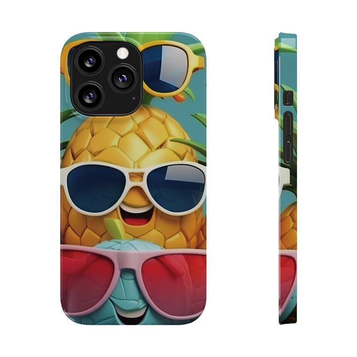 Slim Cute Phone Cases for Iphone - | iPhone 15 Case | iPhone 15 Pro Max Case, Iphone 14 Case, Iphone 14 Pro Max, Iphone 13, Summer Pineapple Fruit - Studio40ParkLane