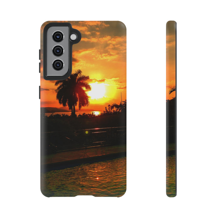 Cute Samsung Case | Cool Iphone Case | Summer Jamaica Pool Sunset, Samsung S24, S23, S22, S21, IPhone 15 Case | Iphone 14 Case, Iphone 13 Case - Studio40ParkLane
