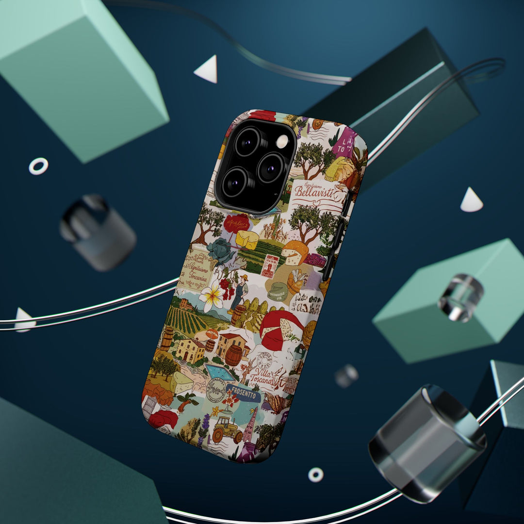Italy Tuscany Coquette Collage Tough Magsafe Cute Phone Cases for Iphone | iPhone 17 Pro Max Case, Iphone 16, Iphone 15 14 13 12 11 10 9 - Studio40ParkLane