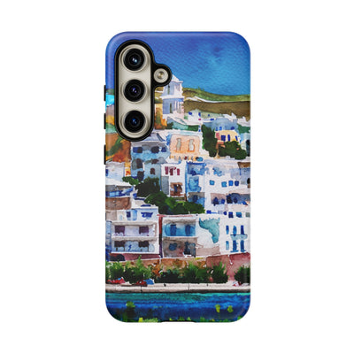 Impact Resistant, Greece House, Cute Phone Cases for Samsung S24, S23, S22, S21, IPhone 15 pro Iphone 14 pro Iphone 13 IPhone 12 Iphone 11