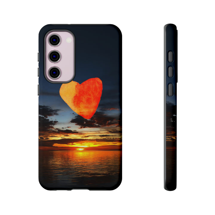 Cute Samsung Phone Case | Aesthetic Samsung Phone Case | Galaxy S23, S22, S21, S20 | Luxury case, Cute Rising Heart Sunset Phone Case - Studio40ParkLane