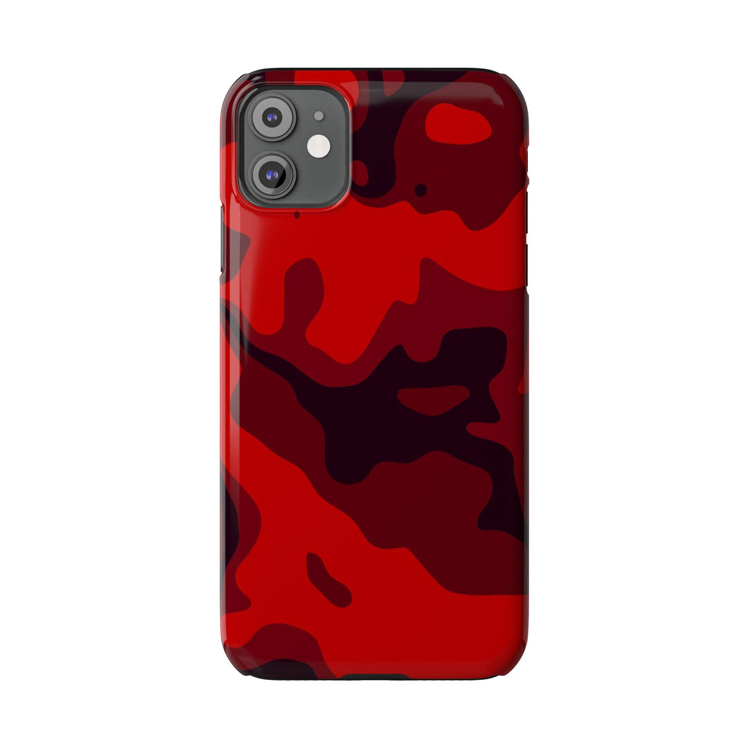 Slim Cute Phone Cases for Iphone - | iPhone 15 Case | iPhone 15 Pro Max Case, Iphone 14 Case, Iphone 14 Pro Max, Iphone 13, Red Camo Camouflage - Studio40ParkLane