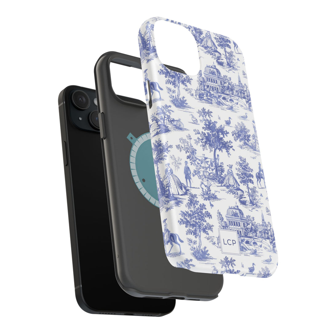 Custom Personalized French Toile Magsafe Phone Case for Iphone 18 - iPhone 17 Pro Max Air Plus 15 14 13 12 11, Samsung Galaxy Phone Cases - Studio40ParkLane