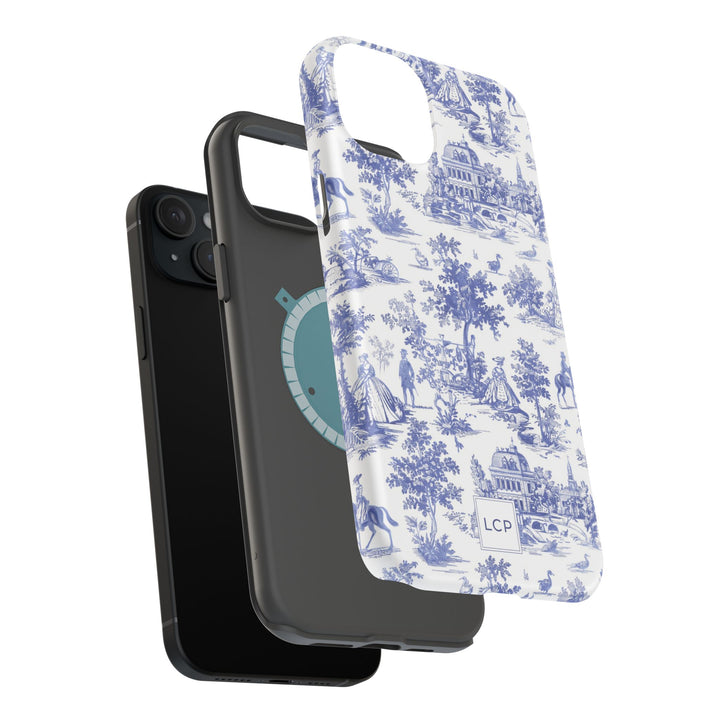 Custom Personalized French Toile Magsafe Phone Case for Iphone 18 - iPhone 17 Pro Max Air Plus 15 14 13 12 11, Samsung Galaxy Phone Cases - Studio40ParkLane