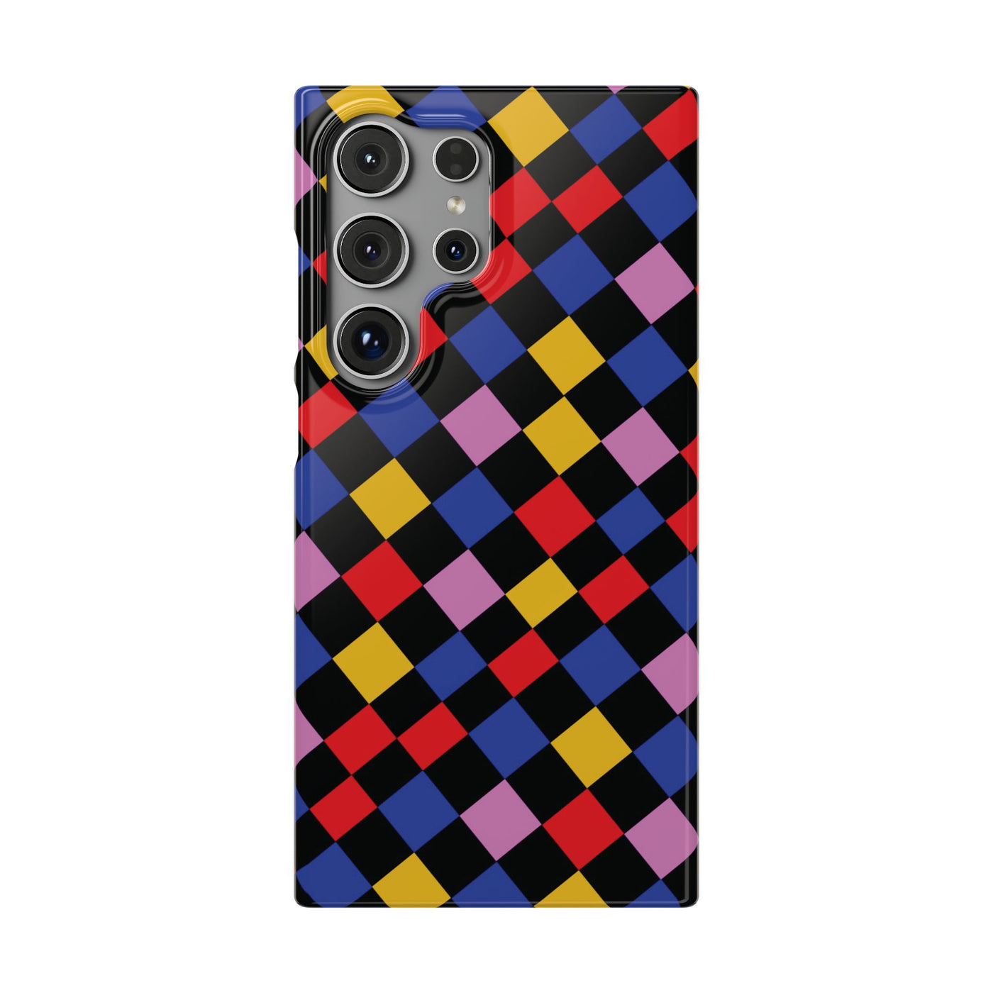 Colorful Checkerboard Cute Phone Case - Sleek Snap - for iPhone 16 15 14 13 12 11 Max Pro Plus Samsung Galaxy S24 S23 S22 S21 S20 Plus Ultra - Studio40ParkLane