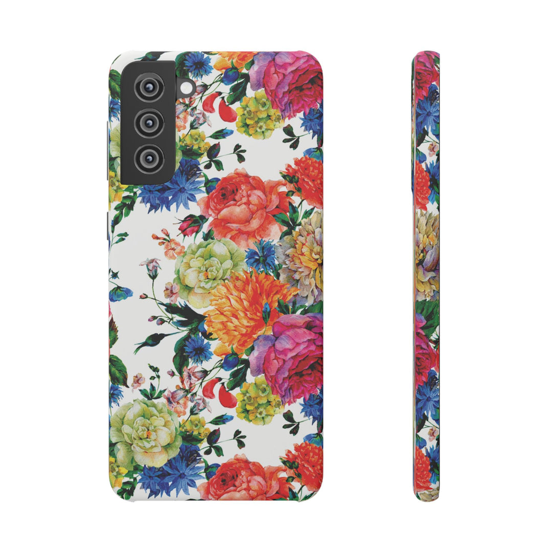 Sleek Snap Colorful Flowers Cute Phone Case for iPhone 16 15 14 13 12 11 X Xs Max Xr Pro Plus Samsung Galaxy S24 S23 S22 S21 S20 Note Ultra