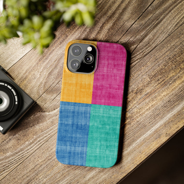 Slim Cute Phone Cases for Iphone | iPhone 15 Case | iPhone 15 Pro Max Case, Iphone 14, Iphone 14 Pro Max, Iphone 13, Abstract Color Blocks - Studio40ParkLane