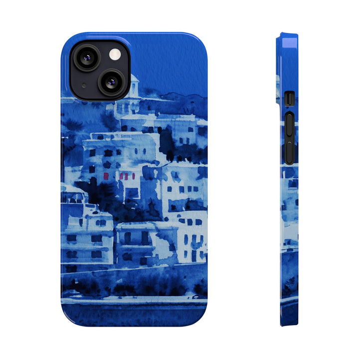 Slim Cute Phone Cases for Iphone | iPhone 15 Case | iPhone 15 Pro Max Case, Iphone 14, Iphone 14 Pro Max, Iphone 13, Greek Island Blue - Studio40ParkLane