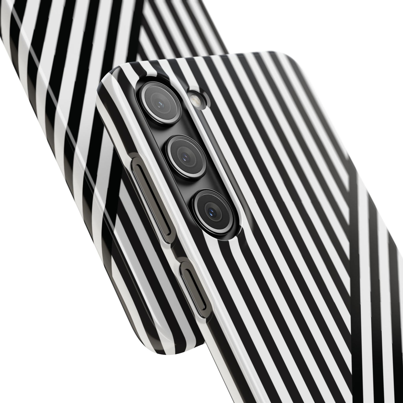 Aesthetic Black White Stripes Cute Phone Case Sleek Snap - For iPhone 17 Pro Max iPhone 16 Pro iPhone 15 Iphone 14 Plus 13 Pro 12 11 10 Gift - Studio40ParkLane