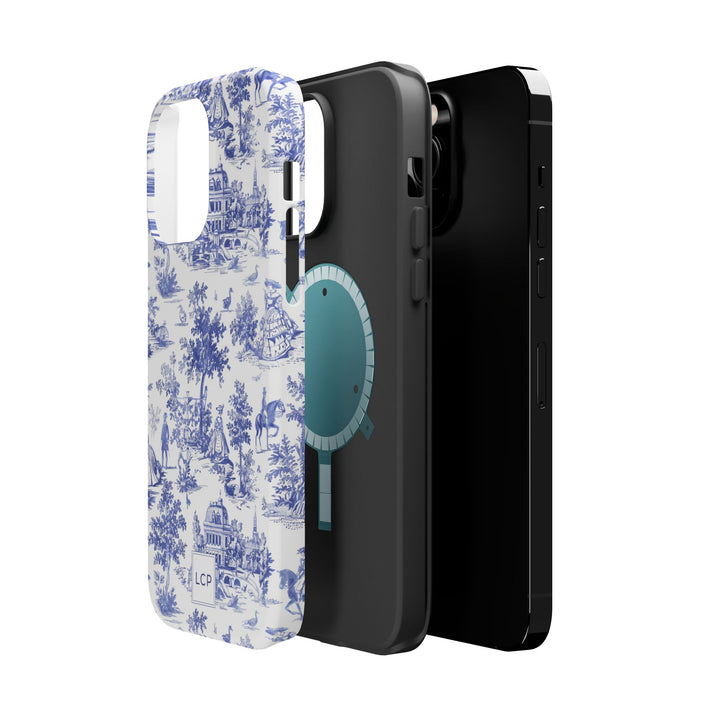 Custom Personalized French Toile Magsafe Phone Case for Iphone 18 - iPhone 17 Pro Max Air Plus 15 14 13 12 11, Samsung Galaxy Phone Cases - Studio40ParkLane