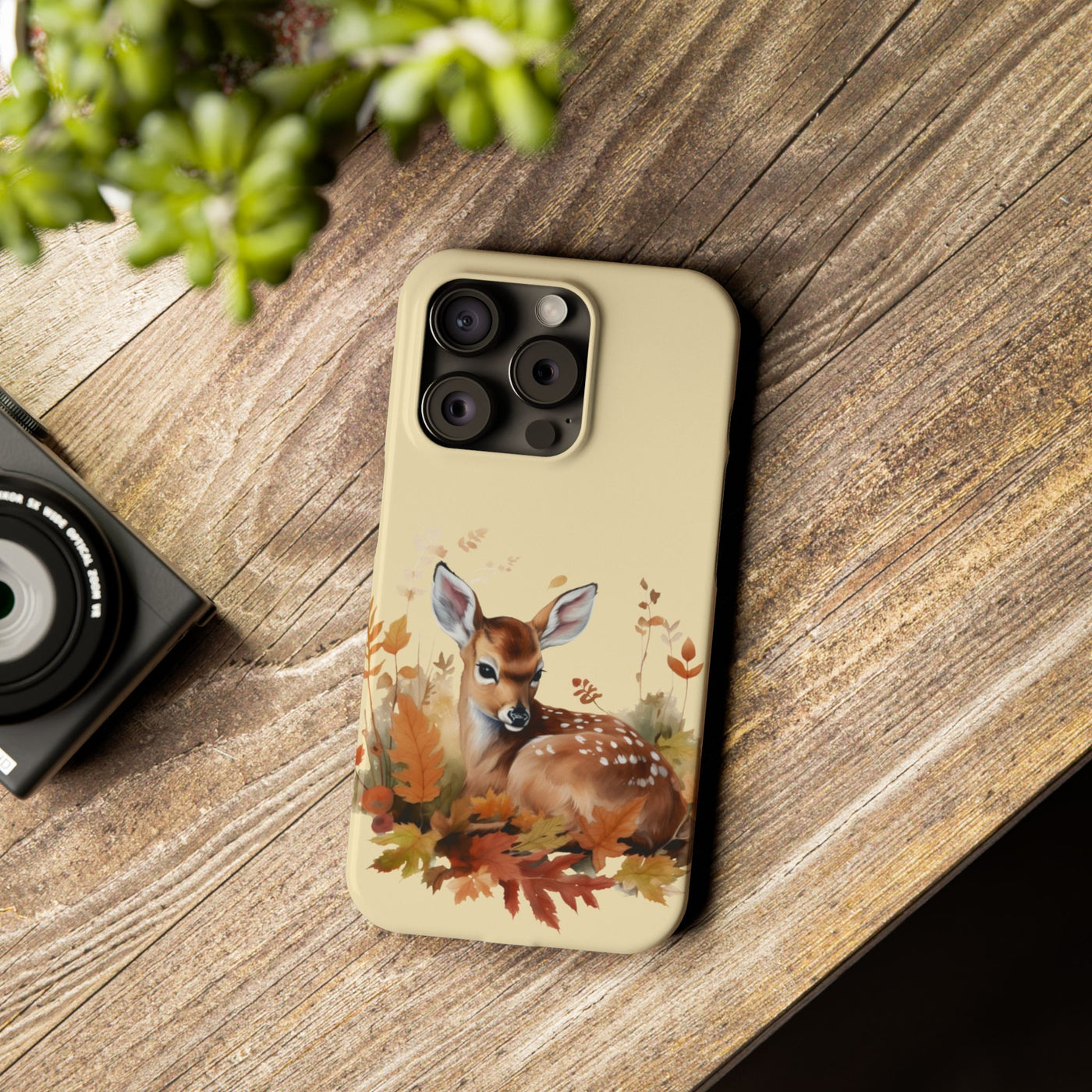 Slim Autumn Fall Deer Gift for Her Cute Phone Cases for Iphone 16 | iPhone 15 Case | iPhone 15 Pro Max Case, Iphone 14, Iphone 14 Pro Max, Iphone 13, Slim