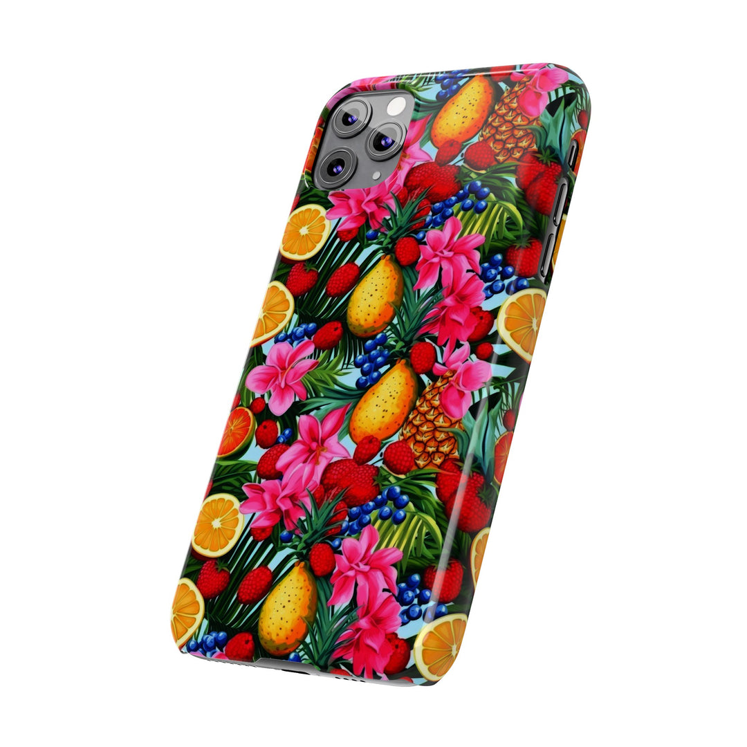 Slim Cute Phone Cases for Iphone - | iPhone 15 Case | iPhone 15 Pro Max Case, Iphone 14 Case, Iphone 14 Pro Max, Iphone 13, Summer Mixed Fruit - Studio40ParkLane