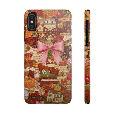 New England fall Coquette Collage Cute Phone Case for Iphone 16 - | iPhone 15 Pro Max Case | iPhone 14 Case Iphone 13 12 11 10 9 8 7 X XS - Studio40ParkLane