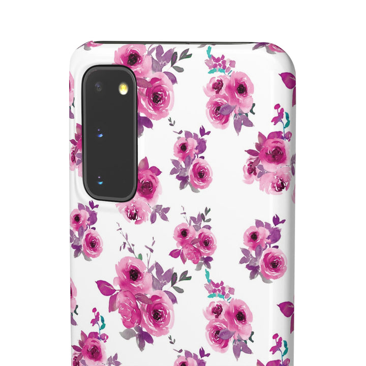 Sleek Snap Flowers Gift for Her Cute Phone Case for iPhone 16 15 14 13 12 11 X Xs Max Xr Pro Plus Samsung Galaxy S24 S23 S22 S21 S20 Ultra