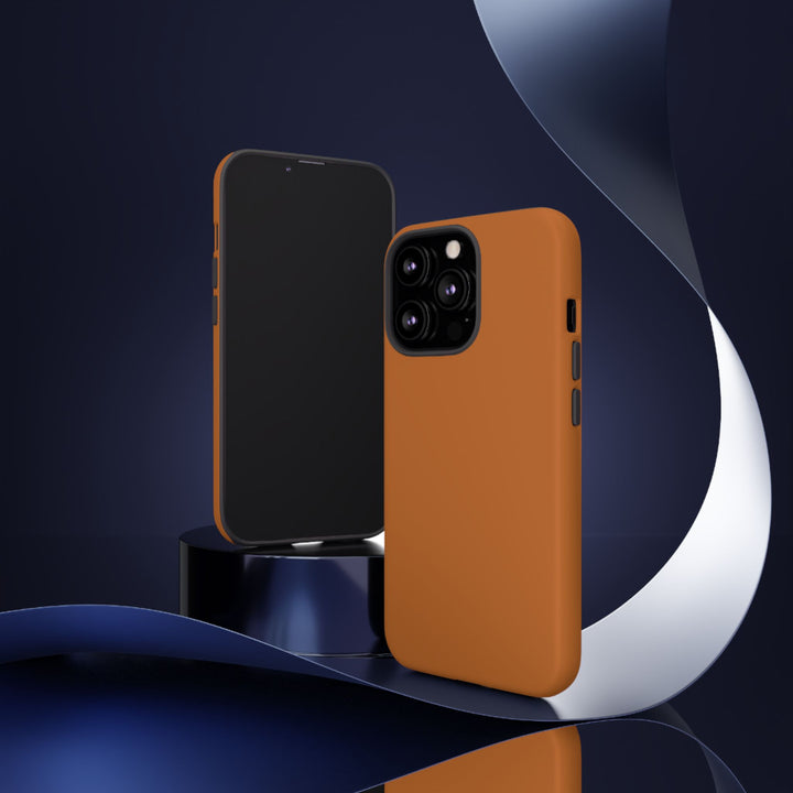 Premium Tough Rusty Brown Orange Gift for Her Cute Phone Cases for Samsung S25 S24, S23, S22, S21, Iphone, 16, 15, 14, 13 Pro Max Ultra - Studio40ParkLane
