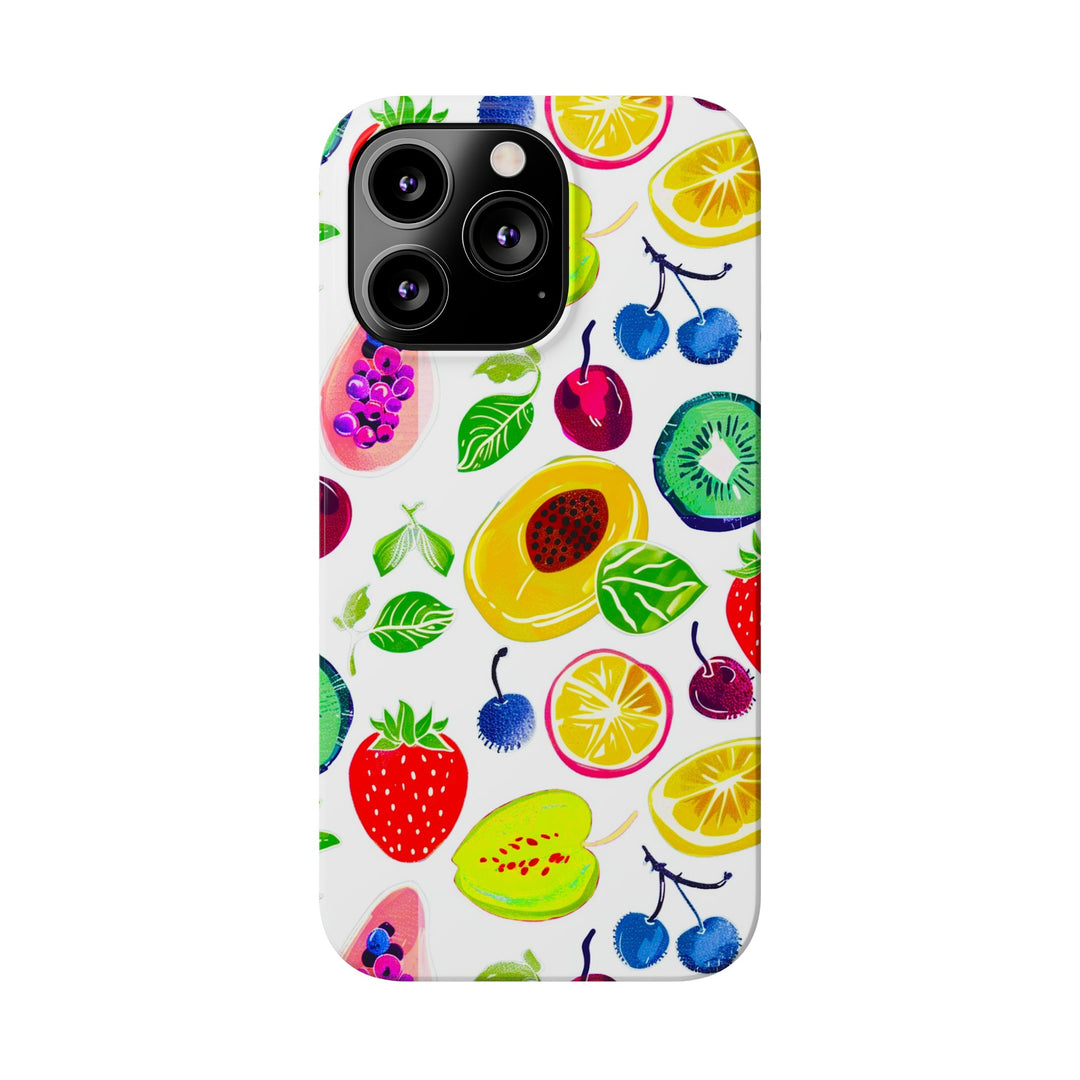 Slim Cute Phone Cases for Iphone | iPhone 15 Case | iPhone 15 Pro Max Case, Iphone 14, Iphone 14 Pro Max, Iphone 13, Summer Fruit Mix - Studio40ParkLane