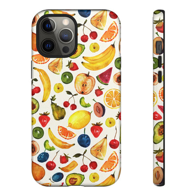 Impact Resistant, Mixed Fruits, Cute Phone Cases for Samsung S24, S23, S22, S21, IPhone 15 pro Iphone 14 pro Iphone 13 IPhone 12 Iphone 11