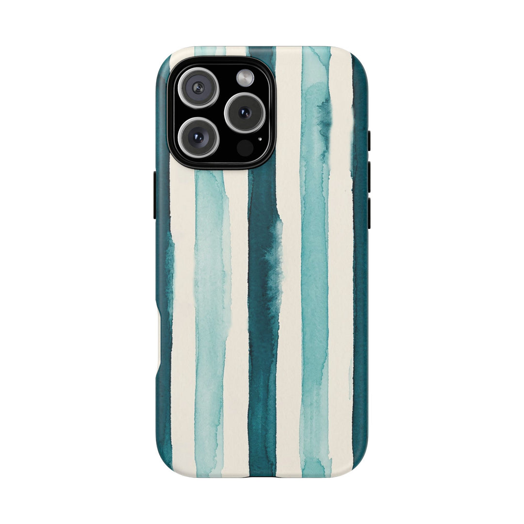 Tough Cute Green Stripes Phone Case, for IPhone 17 Pro Max | Iphone 17 Air, Iphone 16, IPhone 15, 14 13 12, Samsung Galaxy S26, S25, S24, S23