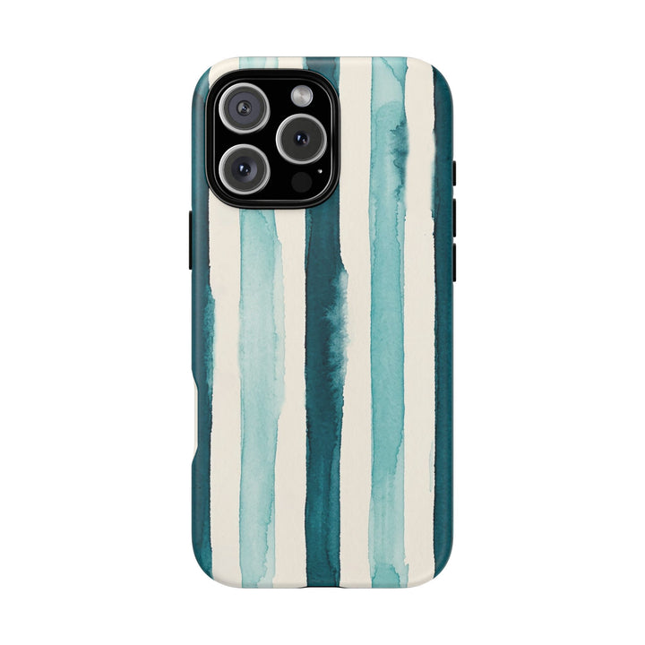 Tough Cute Green Stripes Phone Case, for IPhone 17 Pro Max | Iphone 17 Air, Iphone 16, IPhone 15, 14 13 12, Samsung Galaxy S26, S25, S24, S23