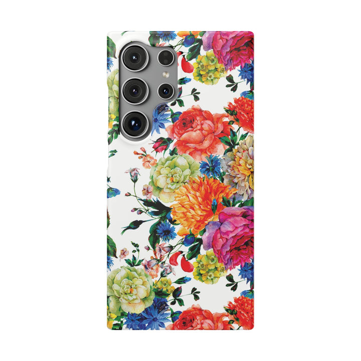 Sleek Snap Colorful Flowers Cute Phone Case for iPhone 16 15 14 13 12 11 X Xs Max Xr Pro Plus Samsung Galaxy S24 S23 S22 S21 S20 Note Ultra