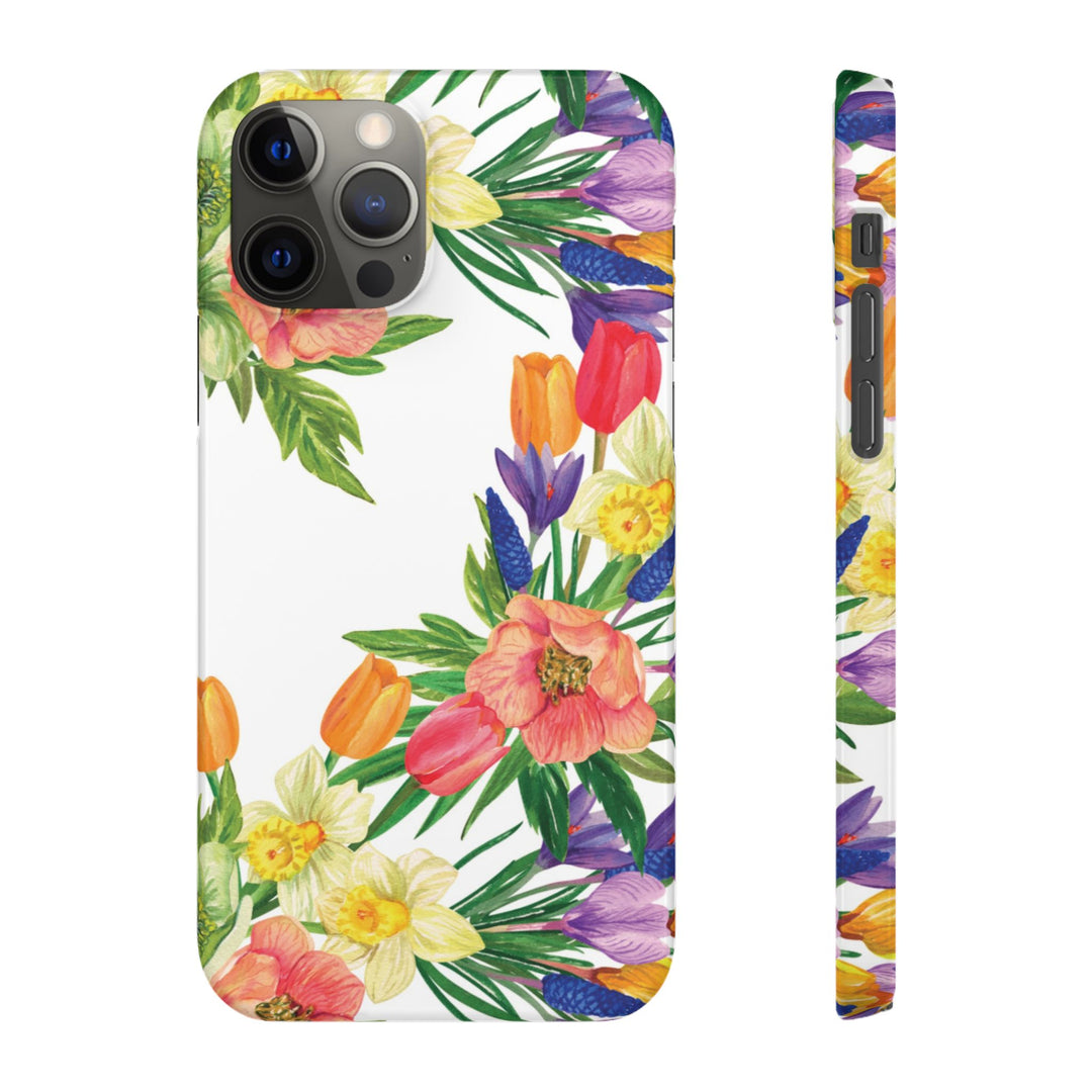 Sleek Snap Spring Summer Flowers Cute Phone Case for iPhone 16 15 14 13 12 11 X Xs Max Xr Pro Plus Samsung Galaxy S24 S23 S22 S21 S20 Ultra