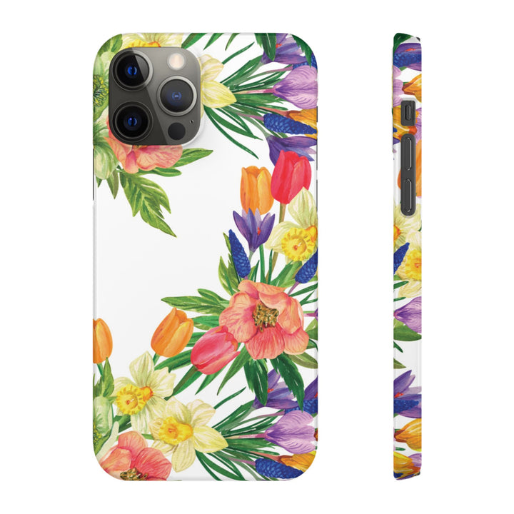 Sleek Snap Spring Summer Flowers Cute Phone Case for iPhone 16 15 14 13 12 11 X Xs Max Xr Pro Plus Samsung Galaxy S24 S23 S22 S21 S20 Ultra