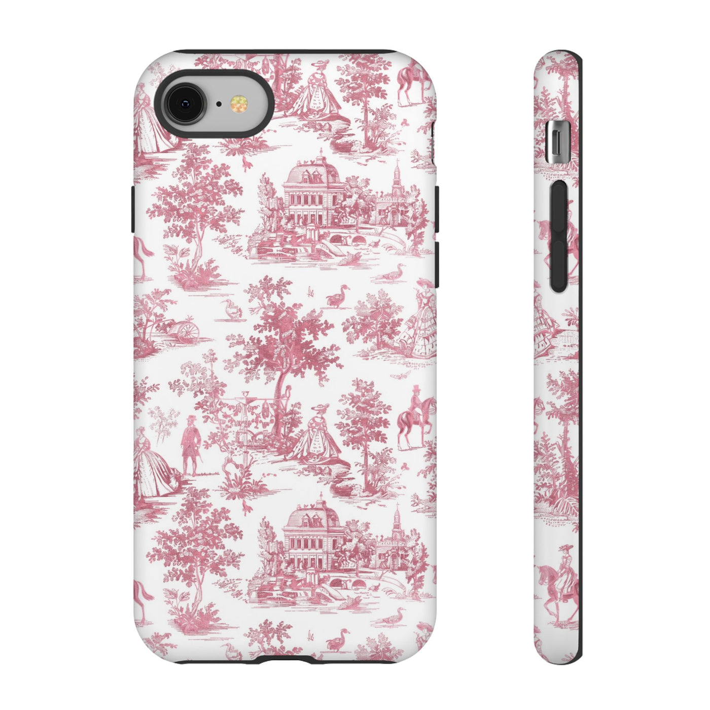 Premium Tough French Toile Gift for Her Cute Phone Cases for Samsung S25, S24, S23, S22, S21 Iphone, 16, 15, 14, 13, 12 Plus Max Pro Ultra - Studio40ParkLane