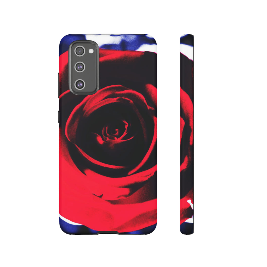 Cute Samsung Phone Case | Aesthetic Samsung Phone Case | Red Rose | Galaxy S23, S22, S21, S20 | Luxury Double Layer | Cool - Studio40ParkLane