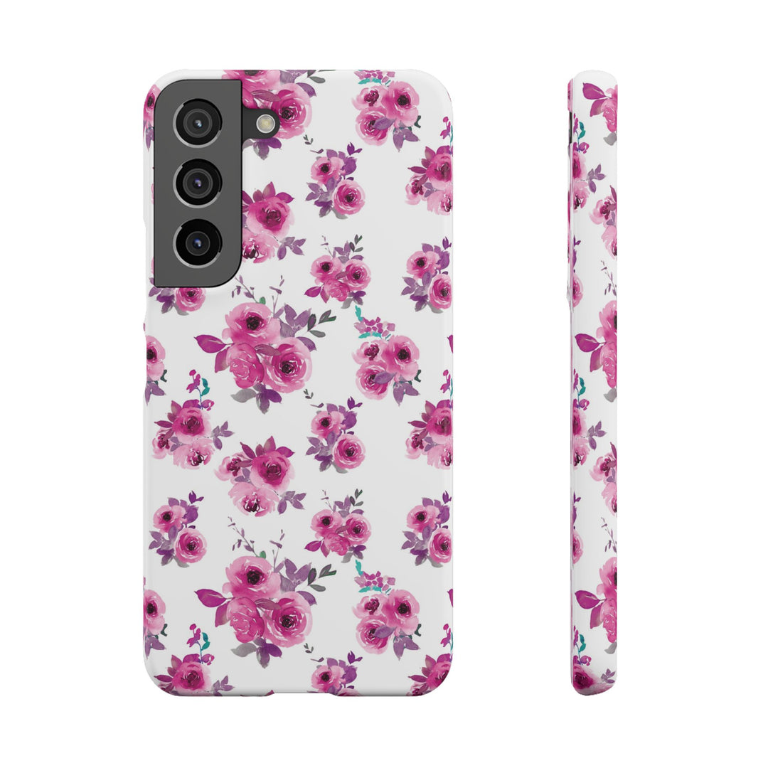 Sleek Snap Flowers Gift for Her Cute Phone Case for iPhone 16 15 14 13 12 11 X Xs Max Xr Pro Plus Samsung Galaxy S24 S23 S22 S21 S20 Ultra