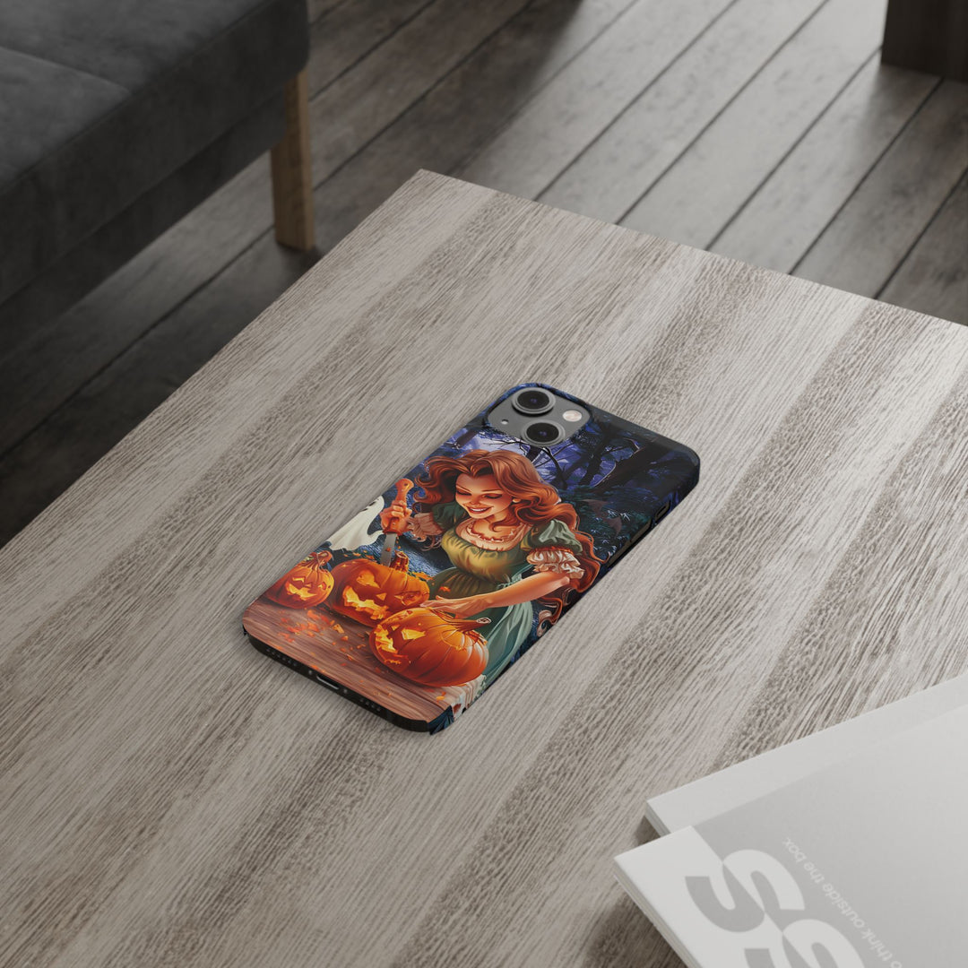 Slim Fall Autumn Pumpkin Fairy Gift for Her Cute Phone Cases for Iphone 16 | iPhone 15 Case | iPhone 15 Pro Max Case, Iphone 14, Iphone 14 Pro Max, Iphone 13, Slim - Studio40ParkLane