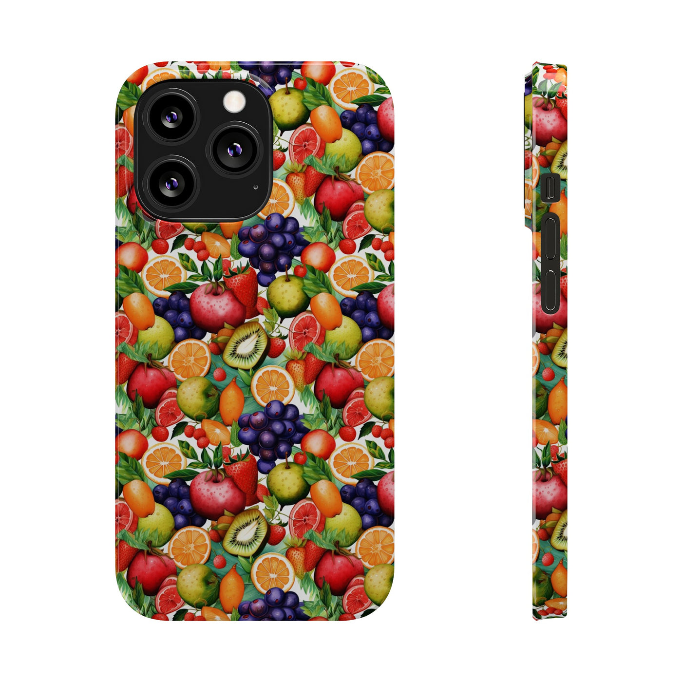 Slim Cute Phone Cases for Iphone  | iPhone 15 Case | iPhone 15 Pro Max Case, Iphone 14, Iphone 14 Pro Max, Iphone 13, Summer Fruit Mix Selection