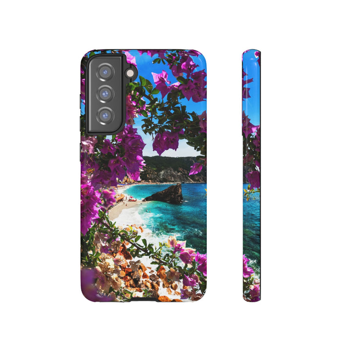 Impact Resistant, Bougainvillea Seaview, Cute Phone Cases for Samsung S24, S23, S22, S21, IPhone 15 pro Iphone 14 pro Iphone 13 IPhone 12 Iphone 11 - Studio40ParkLane