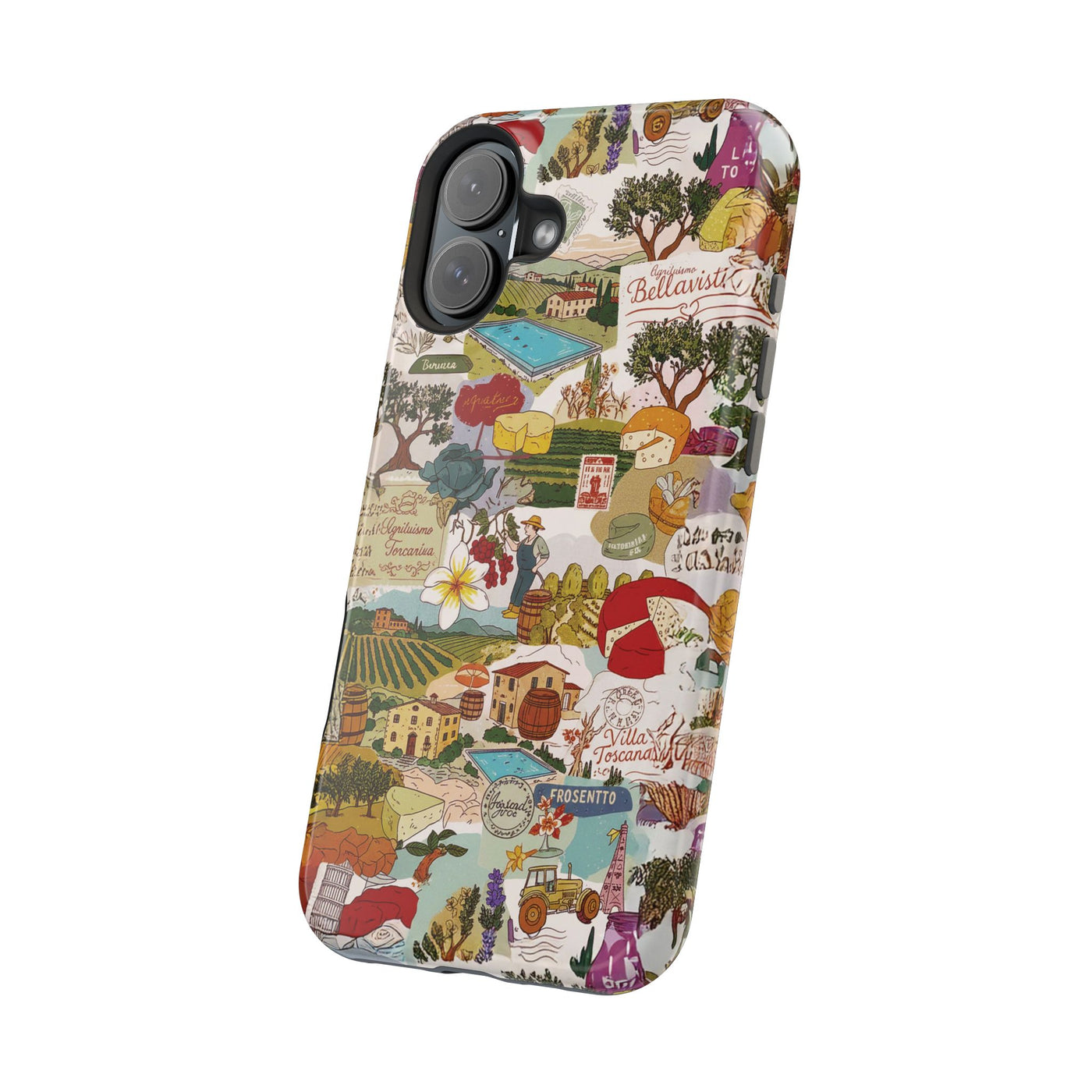 Italy Tuscany Coquette Collage Tough Magsafe Cute Phone Cases for Iphone | iPhone 17 Pro Max Case, Iphone 16, Iphone 15 14 13 12 11 10 9 - Studio40ParkLane