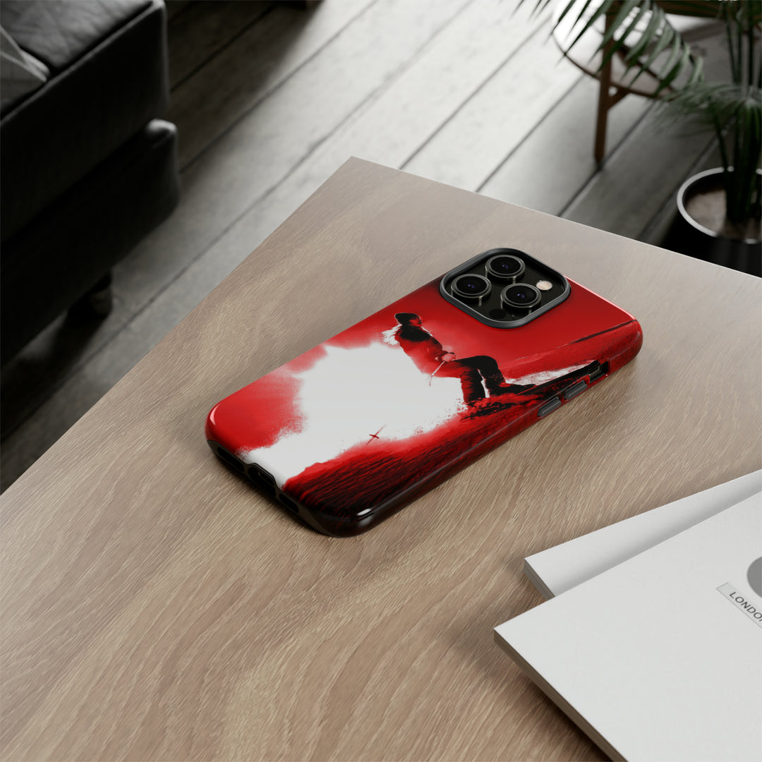 Cute IPhone Case | iPhone 15 Case | iPhone 15 Pro Max Case, Iphone 14 Case, Iphone 14 Pro Max Case IPhone Case for Art Lovers - Red Skier - Studio40ParkLane