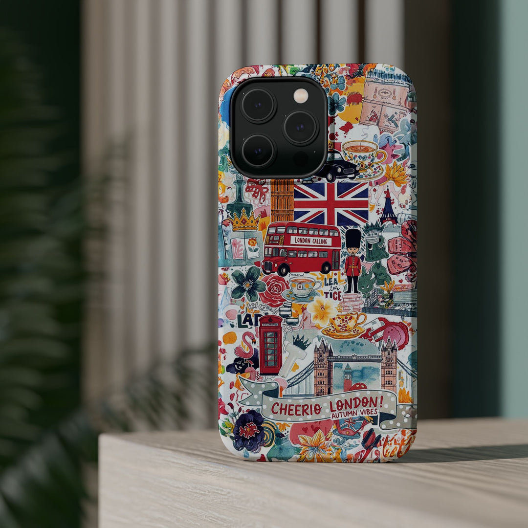 London England Coquette Collage Tough Magsafe Cute Phone Cases for Iphone | iPhone 17 Pro Max Case, Iphone 16, Iphone 15 14 13 12 11 10 9 - Studio40ParkLane